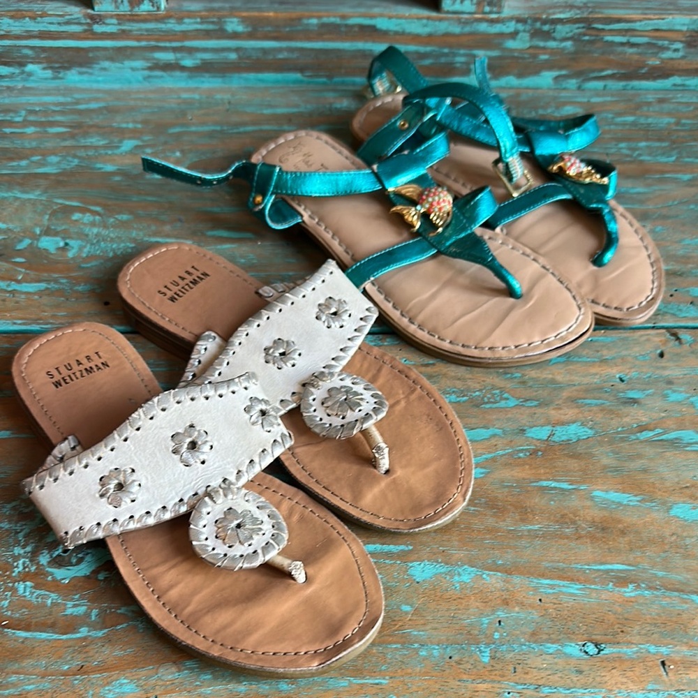Stuart Weitzman Daisy & Miss Trish for Target Girl’s Thong Sandals Size 13